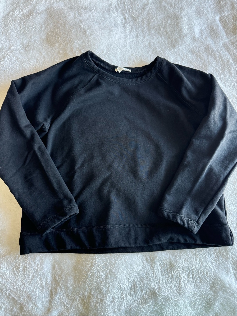 Eileen Fisher Black Crewneck Pullover Sweater